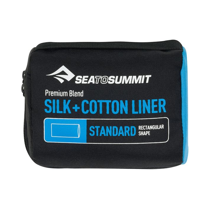Sea to Summit Silk/Cotton Travel Liner Ναυτικό μπλε ASLKCTNSTDNB 2