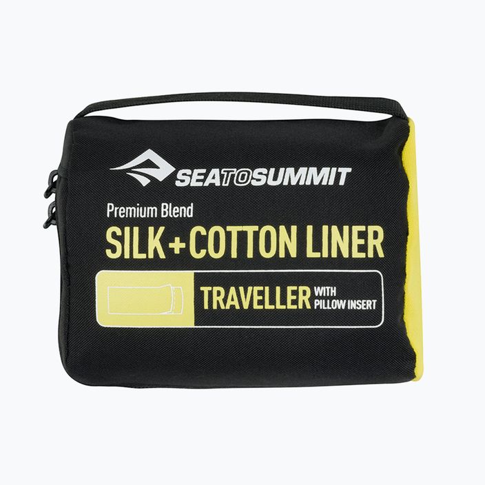 Sea to Summit Silk/Cotton Traveller με μαξιλάρι για τον υπνόσακο πράσινο ASLKCTNYHAGN