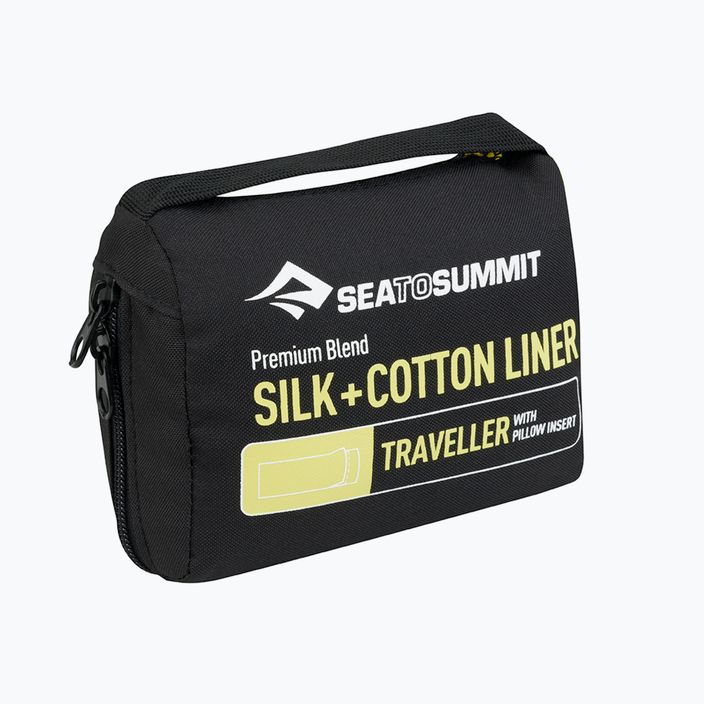 Sea to Summit Silk/Cotton Traveller με μαξιλάρι για τον υπνόσακο πράσινο ASLKCTNYHAGN 2