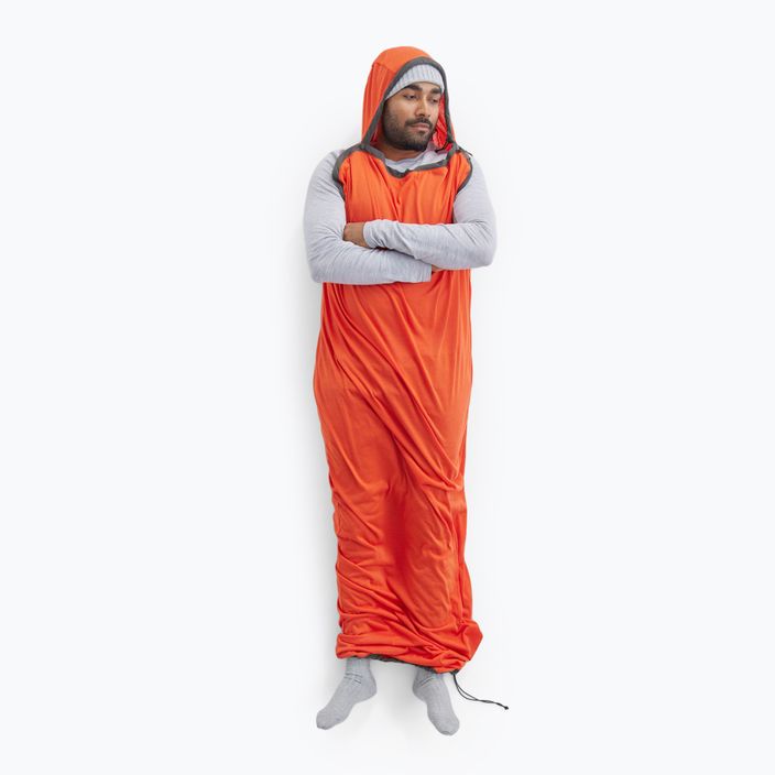 Sea to Summit Reactor Extreme Sleeping Bag Liner Mummy CT spicy orange/beluga 8