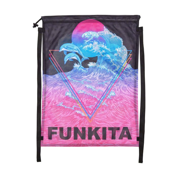 Funkita Mesh Gear Bag ροζ και μαύρο FKG010A7131700 2