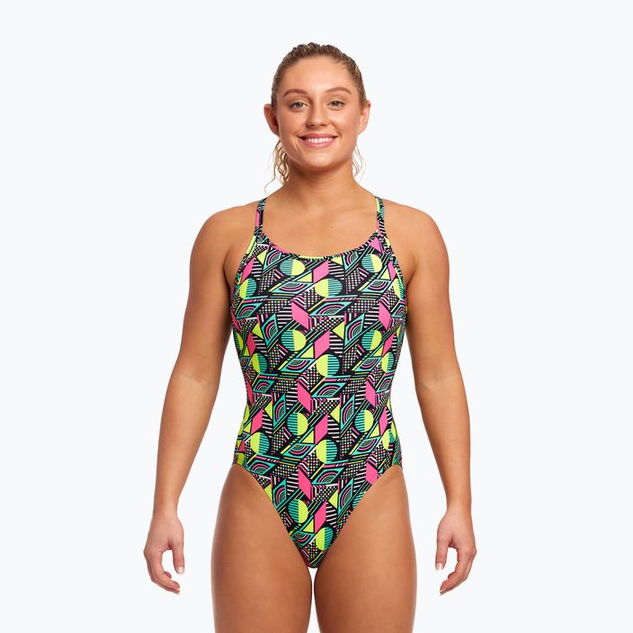 Γυναικείο ολόσωμο μαγιό Funkita Diamond Back One Piece dot matrix 5