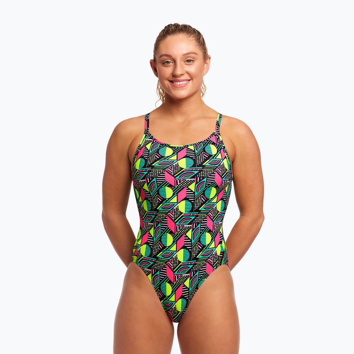 Γυναικείο ολόσωμο μαγιό Funkita Diamond Back One Piece dot matrix 6