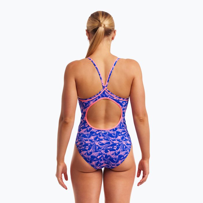 Γυναικείο Funkita Diamond Back Ολόσωμο ολόσωμο μαγιό μινκι ροζ 4