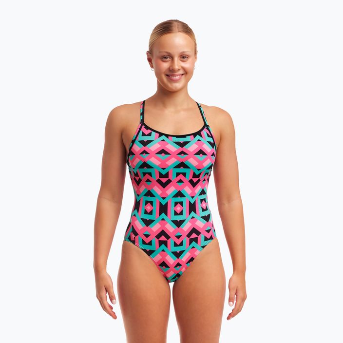 Γυναικείο ολόσωμο μαγιό Funkita Diamond Back One Piece τετράγωνο παλιό 5