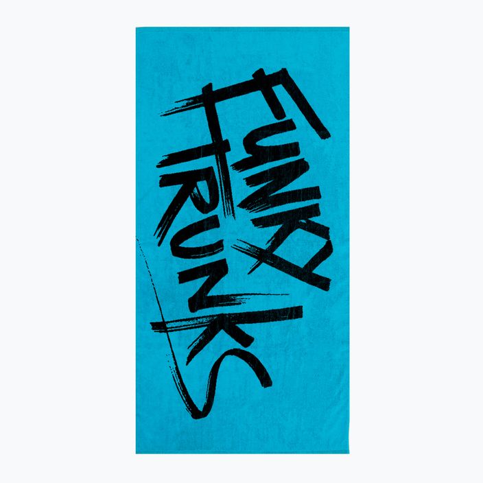 Funky Trunks Βαμβακερή πετσέτα Jacquard με ετικέτα μπλε 4