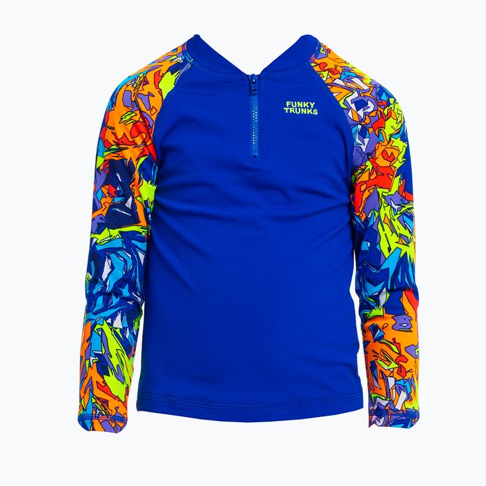 Παιδικό Funky Trunks Zippy Rash Vest μικτό μπλουζάκι για κολύμπι