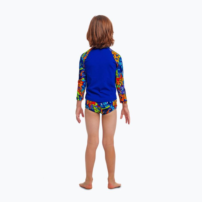 Παιδικό Funky Trunks Zippy Rash Vest μικτό μπλουζάκι για κολύμπι 3