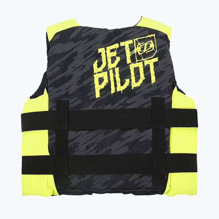 Παιδικό γιλέκο πλευστότητας Jetpilot Cause Teen Neo μαύρο και κίτρινο 1908412 2
