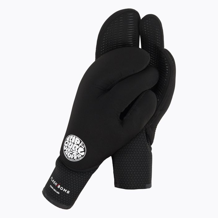 Rip Curl Flashbomb 3 Finger 90 5/3mm ανδρικά γάντια από νεοπρένιο μαύρο WGLYEF