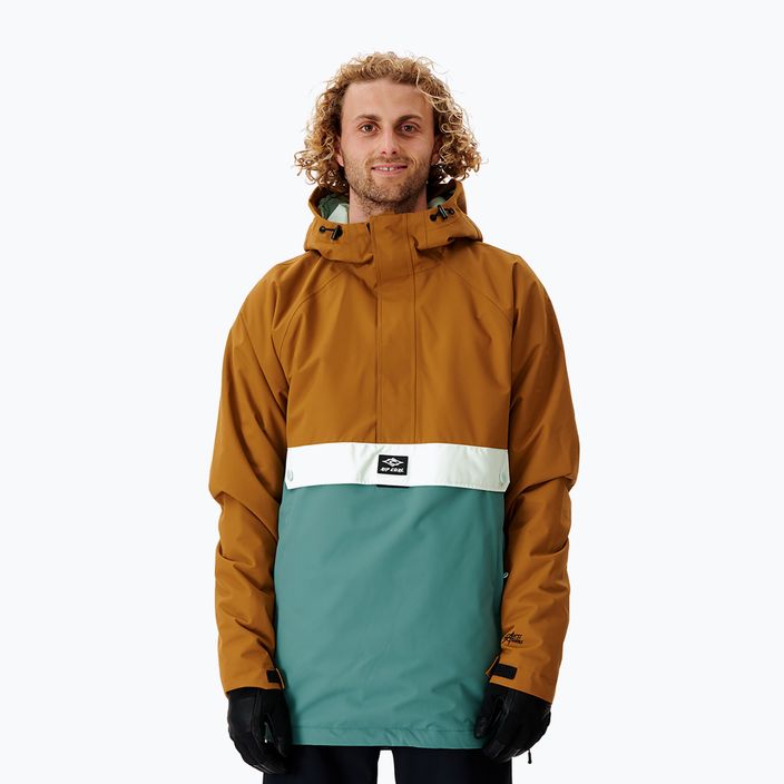 Ανδρικό μπουφάν snowboard Rip Curl Primative καφέ/πράσινο 000MOU 146
