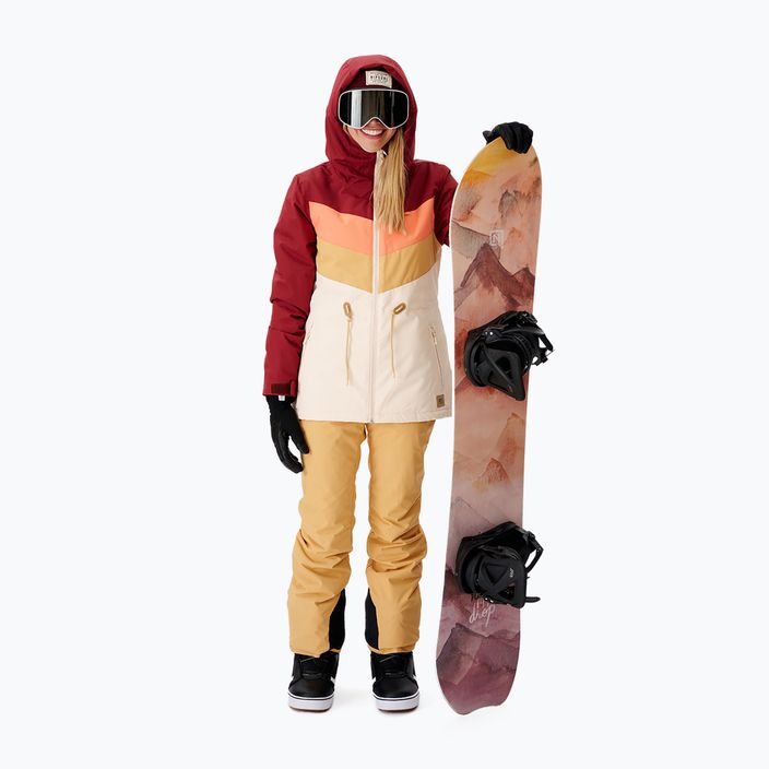 Rip Curl Rider Betty γυναικείο μπουφάν snowboard μπεζ και κόκκινο 000WOU 763 11