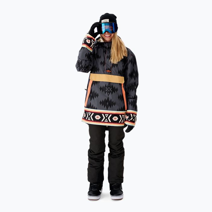 Γυναικείο μπουφάν snowboard Rip Curl Rider Anorak γκρι/μαύρο 002WOU 90 5