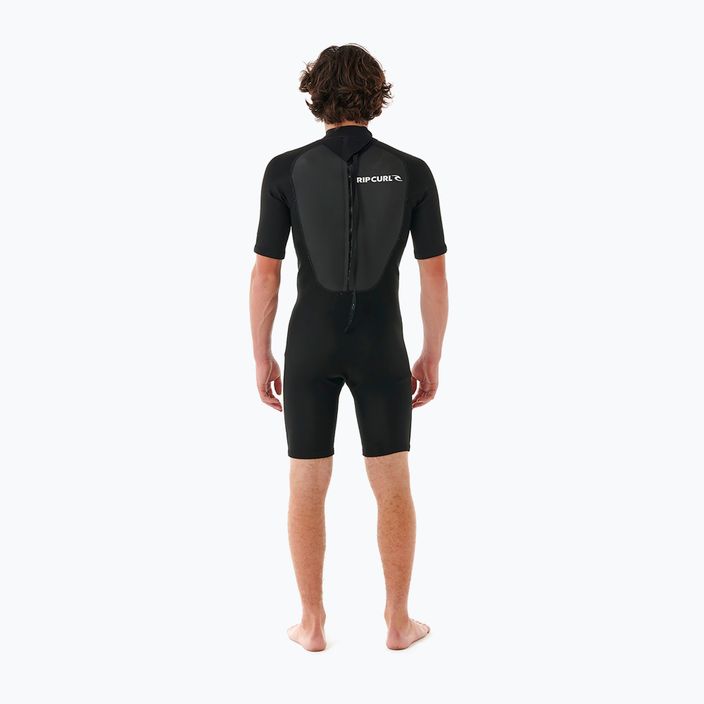 Ανδρικό Rip Curl Omega 2mm Back Zip Κολυμβητική φόρμα με φερμουάρ Μαύρο 3