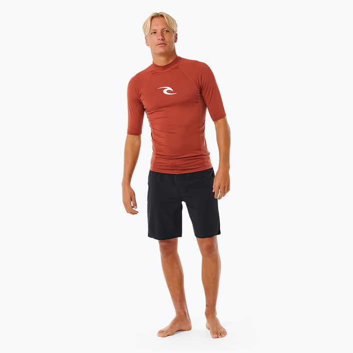 Ανδρικό μπλουζάκι Rip Curl Waves Upf Perf S/S κόκκινο 2