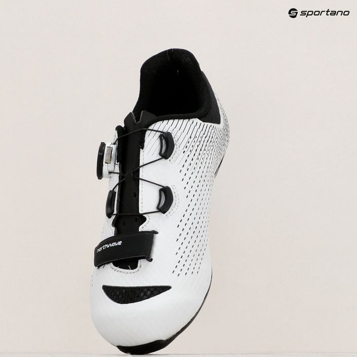 Northwave Storm Carbon 2 ανδρικά παπούτσια δρόμου λευκό/μαύρο 12