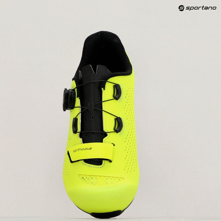 Ανδρικά παπούτσια δρόμου Northwave Storm Carbon 2 κίτρινο φλούο/μαύρο 10