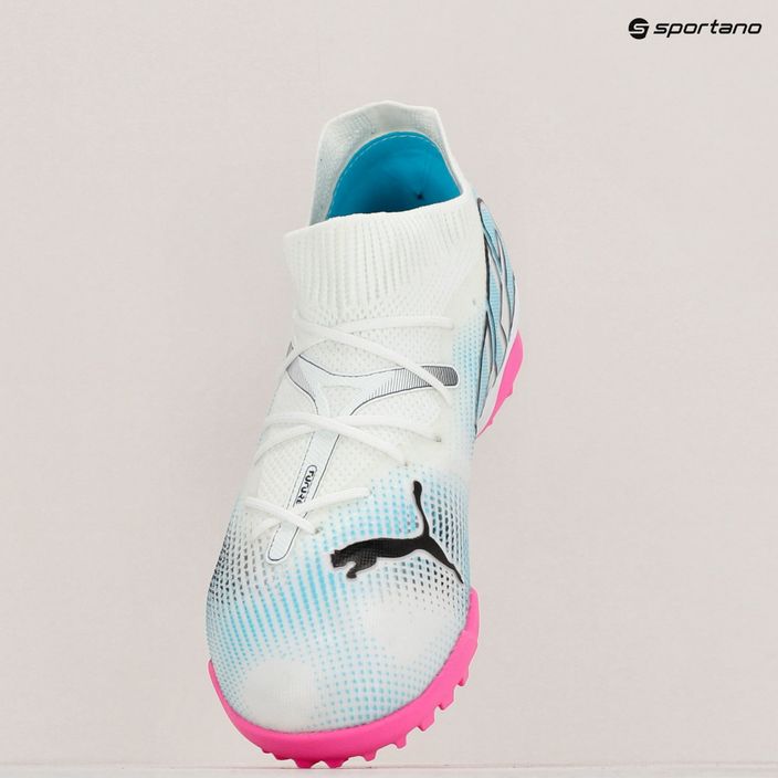 Παιδικά ποδοσφαιρικά παπούτσια PUMA 7 Match TT + Mid puma λευκό/puma μαύρο/poison pink 15