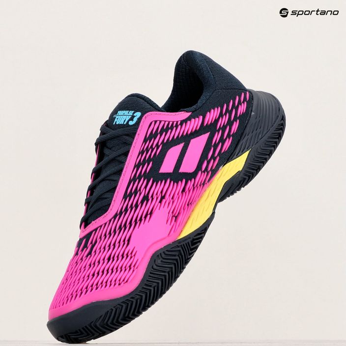 Babolat Propulse Fury 3 Clay σκούρο μπλε/ροζ ανδρικά παπούτσια τένις 15