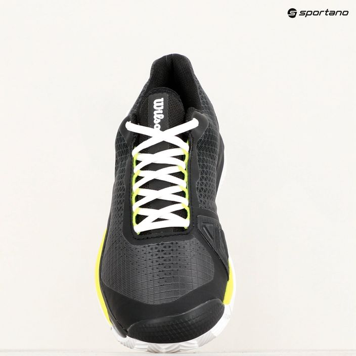 Ανδρικά παπούτσια τένις Wilson Rush Pro 4.0 Clay μαύρο/λευκό/κίτρινο ασφαλείας 16