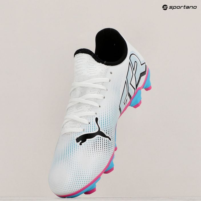 Παιδικά ποδοσφαιρικά παπούτσια PUMA Future 7 Play FG/AG puma λευκό/puma μαύρο/poison pink 10