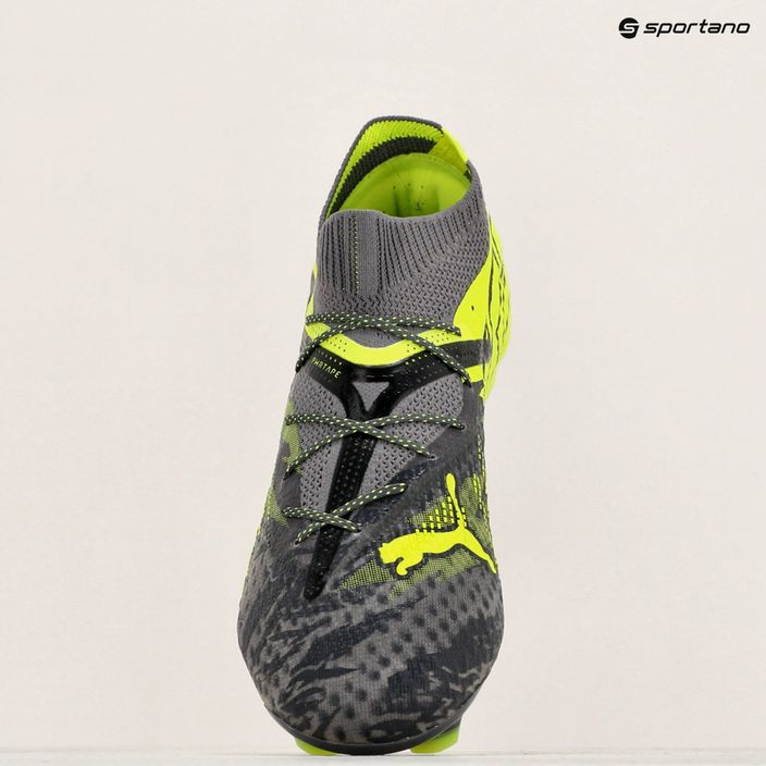 PUMA Future 7 Ultimate Rush FG/AG έντονο γκρι/κρύο σκούρο γκρι/ηλεκτρικό ασβέστη ποδοσφαιρικά παπούτσια 16