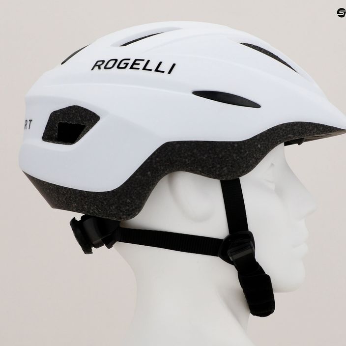 Παιδικό κράνος ποδηλάτου Rogelli Start λευκό/μαύρο 9