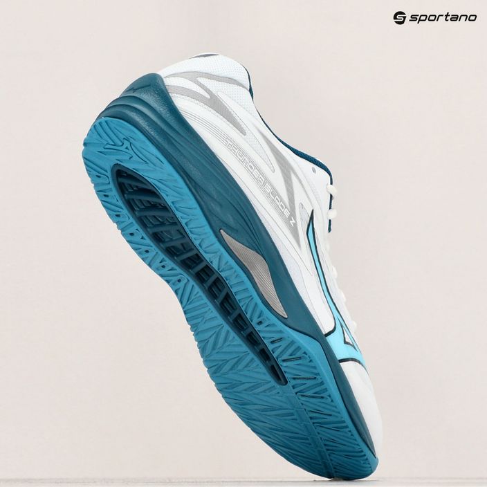 Ανδρικά παπούτσια βόλεϊ Mizuno Thunder Blade Z λευκό/μπλε/ασημί 15