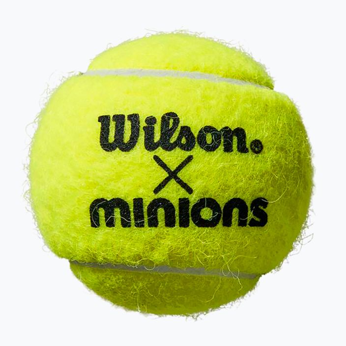 Wilson Minions Tennis παιδικές μπάλες τένις 3 τμχ κίτρινο WR8202401 4