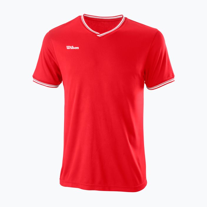 Ανδρικό πουκάμισο τένις Wilson Team II High V-Neck Κόκκινο WRA794103