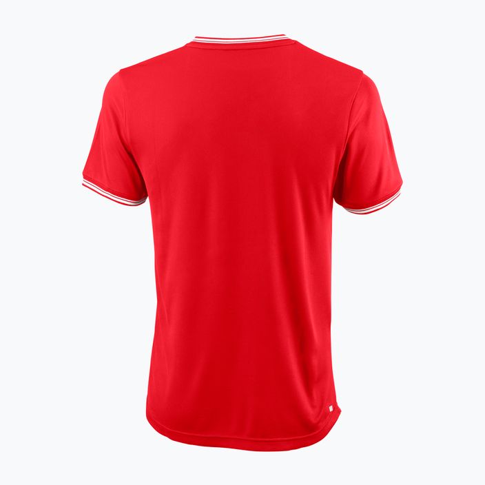 Ανδρικό πουκάμισο τένις Wilson Team II High V-Neck Κόκκινο WRA794103 2