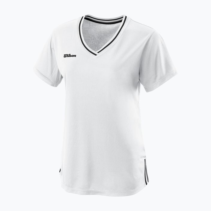 Γυναικείο μπλουζάκι τένις Wilson Team II V-Neck λευκό WRA795302