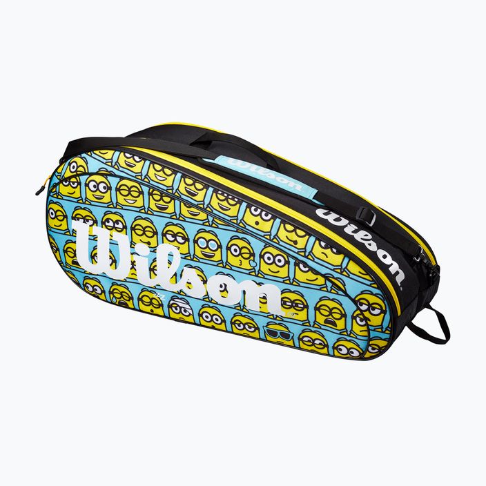 Παιδική τσάντα τένις Wilson Minions 2.0 Team 6 Pack μπλε κίτρινο μαύρο 8