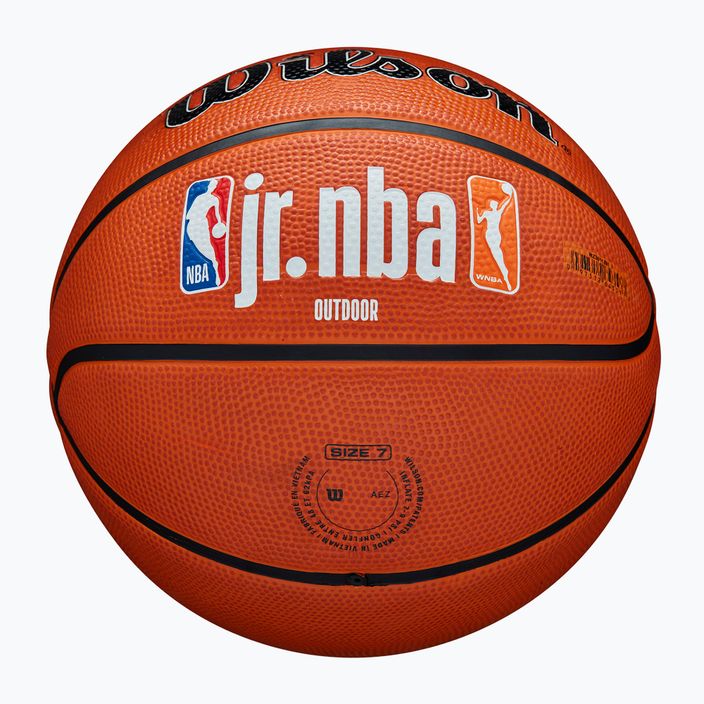 Wilson NBA JR Fam Logo Authentic Outdoor καφέ μπάσκετ μέγεθος 7 5