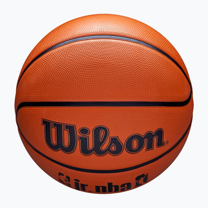 Παιδικό μπάσκετ Wilson NBA JR Drv Fam Logo καφέ μέγεθος 4 4
