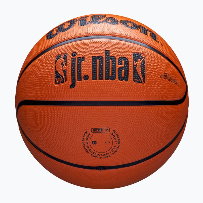 Παιδικό μπάσκετ Wilson NBA JR Drv Fam Logo καφέ μέγεθος 4 5