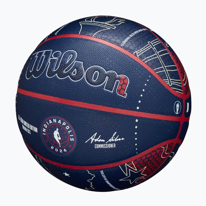 Wilson 2024 NBA All Star Collector μπάσκετ + κουτί καφέ μέγεθος 7 3