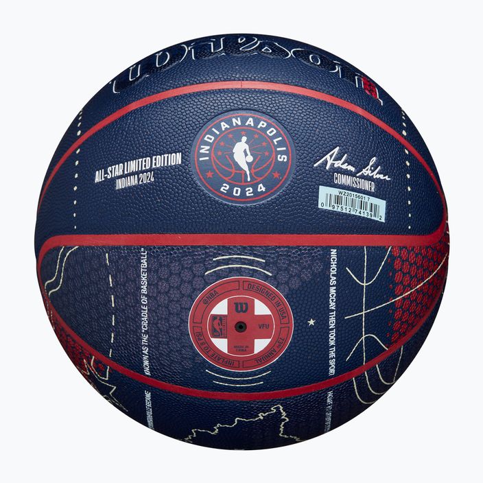 Wilson 2024 NBA All Star Collector μπάσκετ + κουτί καφέ μέγεθος 7 5