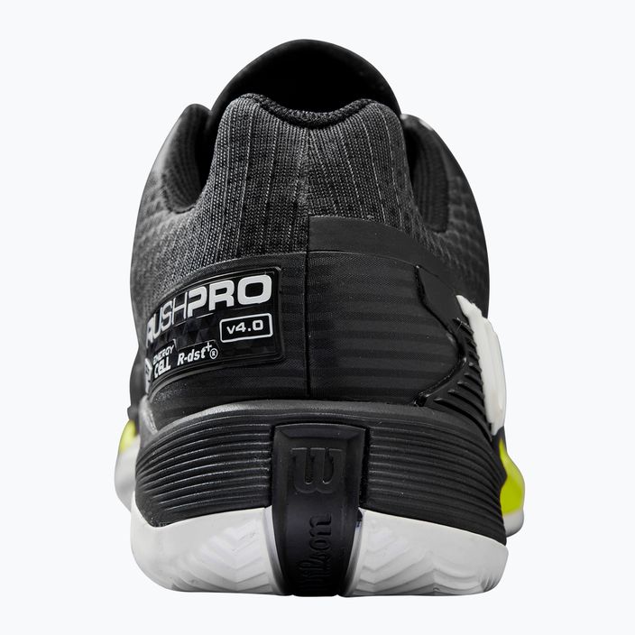 Ανδρικά παπούτσια τένις Wilson Rush Pro 4.0 Clay μαύρο/λευκό/κίτρινο ασφαλείας 11