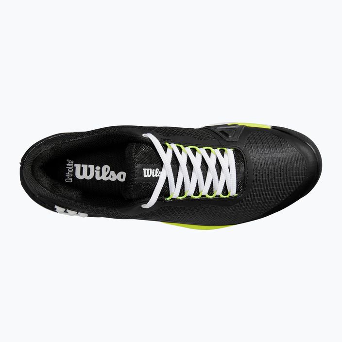 Ανδρικά παπούτσια τένις Wilson Rush Pro 4.0 Clay μαύρο/λευκό/κίτρινο ασφαλείας 12