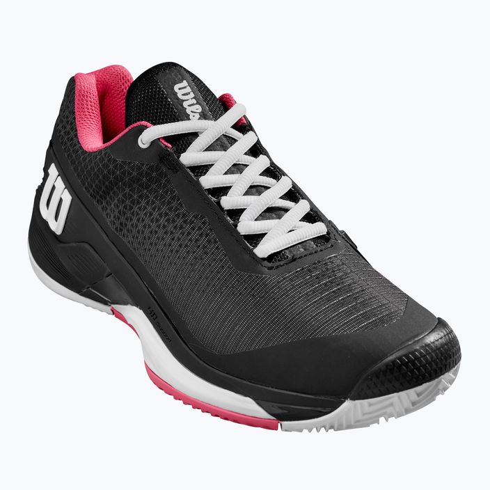 Γυναικεία παπούτσια τένις Wilson Rush Pro 4.0 Clay μαύρο/καυτό ροζ/λευκό 8