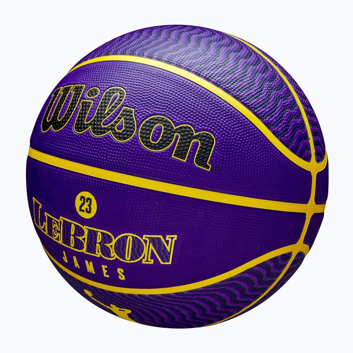 Wilson NBA Player Icon Outdoor μπάσκετ Lebron μπλε μέγεθος 7 3