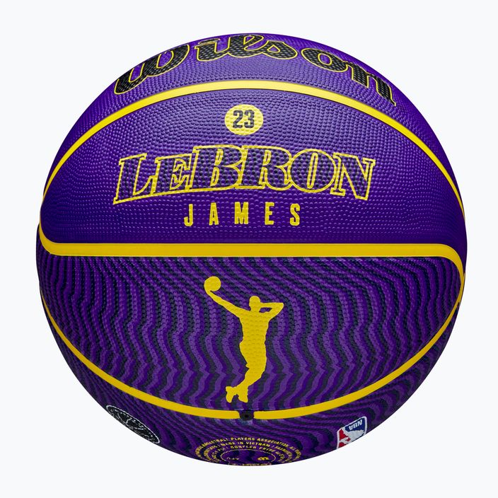 Wilson NBA Player Icon Outdoor μπάσκετ Lebron μπλε μέγεθος 7 7