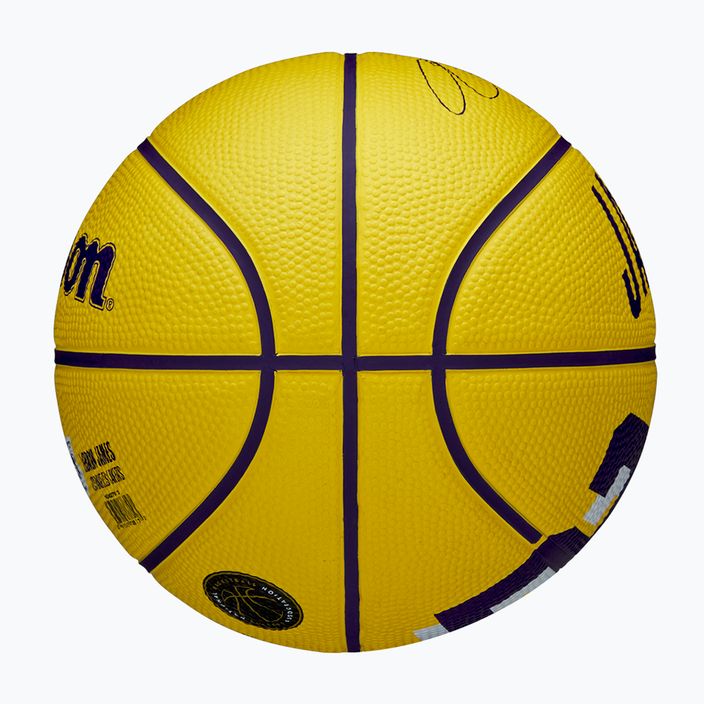 Wilson NBA Player Icon Mini Lebron κίτρινο παιδικό μπάσκετ μεγέθους 3 7