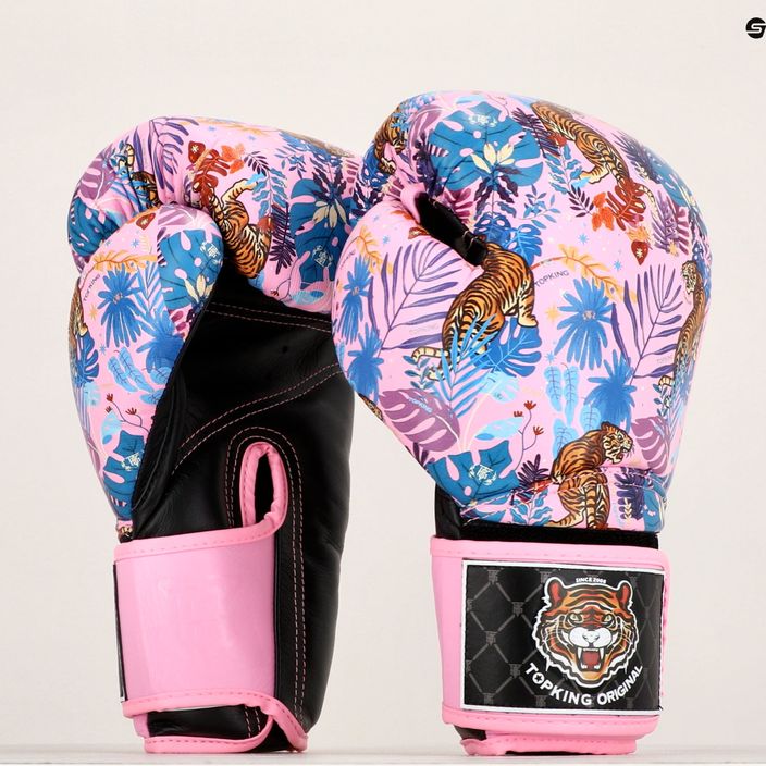 Γάντια του μποξ Top King Boxing Wild Tiger black/pink 6