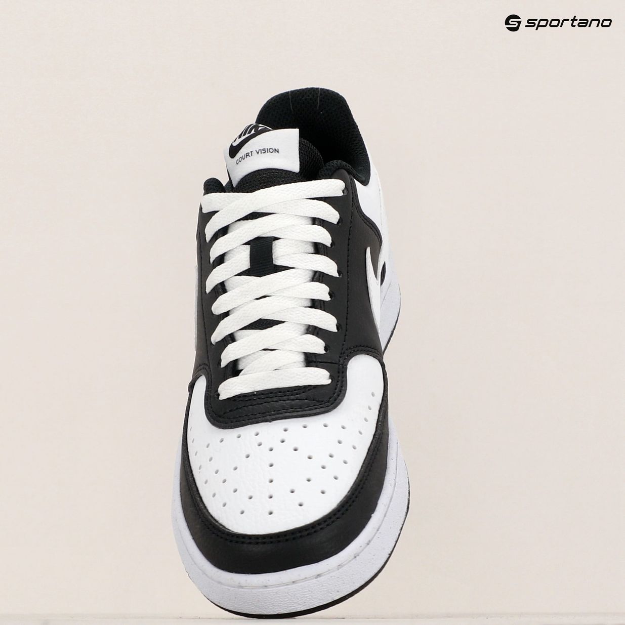 Nike Court Vision Low Next Nature μαύρο/λευκό γυναικεία παπούτσια 9