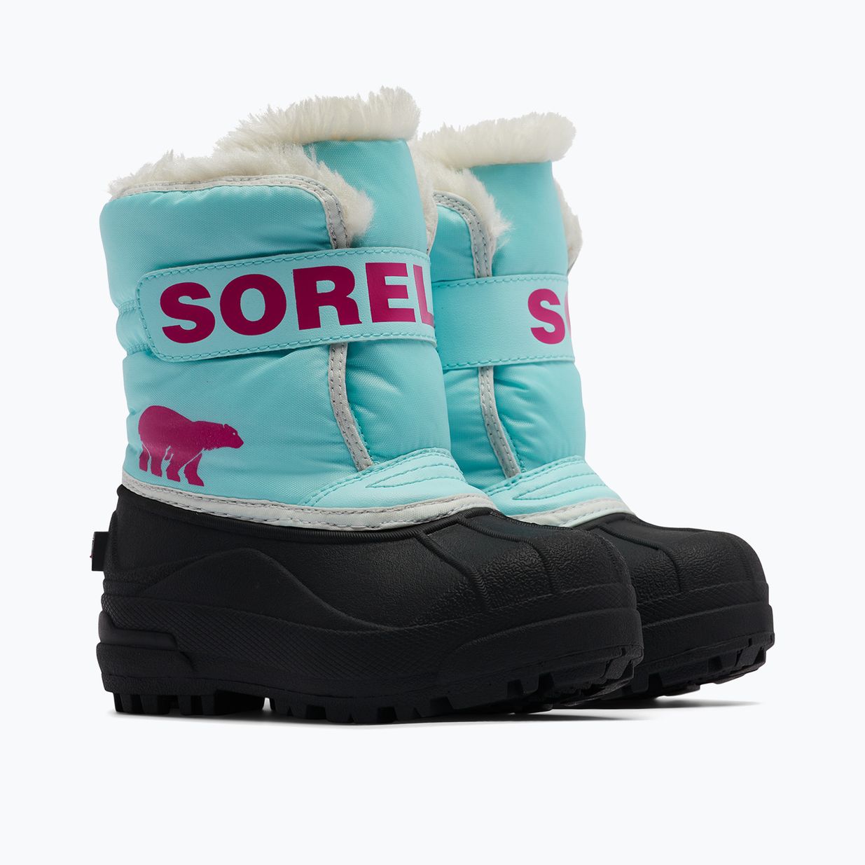 Sorel Snow Commander παιδικές μπότες χιονιού ocean surf/cactus pink 7