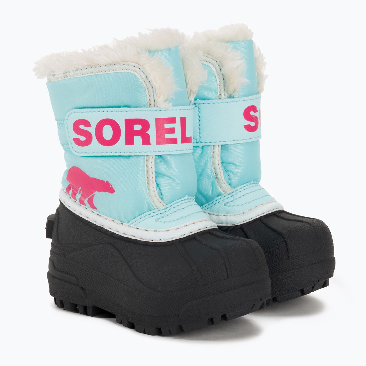 Sorel Snow Commander παιδικές μπότες χιονιού ocean surf/cactus pink 4