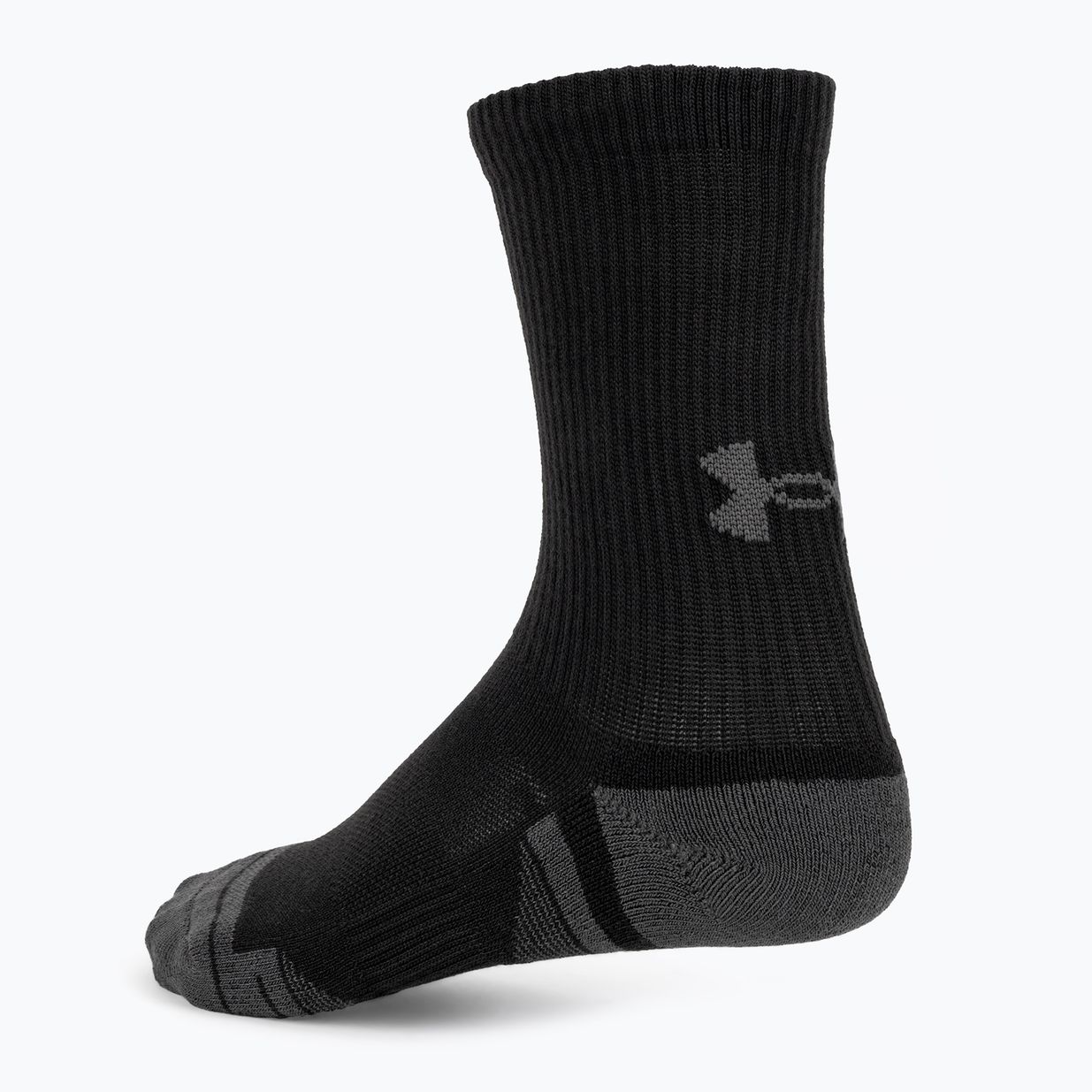 Under Armour Performance Tech 3pk Κάλτσες Crew μαύρες/μαύρες/τζέιτ γκρι 3