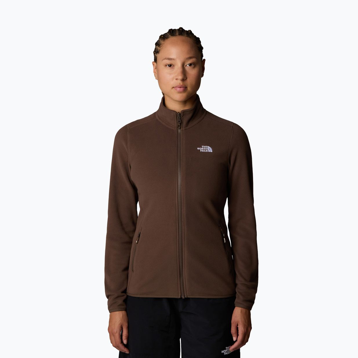 Γυναικείο φούτερ The North Face 100 Glacier FZ smokey brown 4